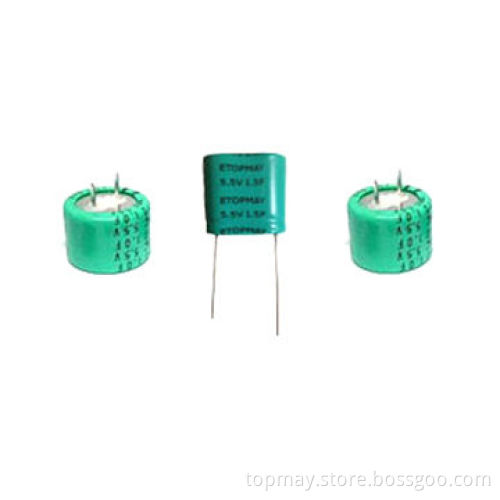 Supercapacitors with Up to 1,000C Discharge Current, Suitable for CMOS, RAM and VCRs